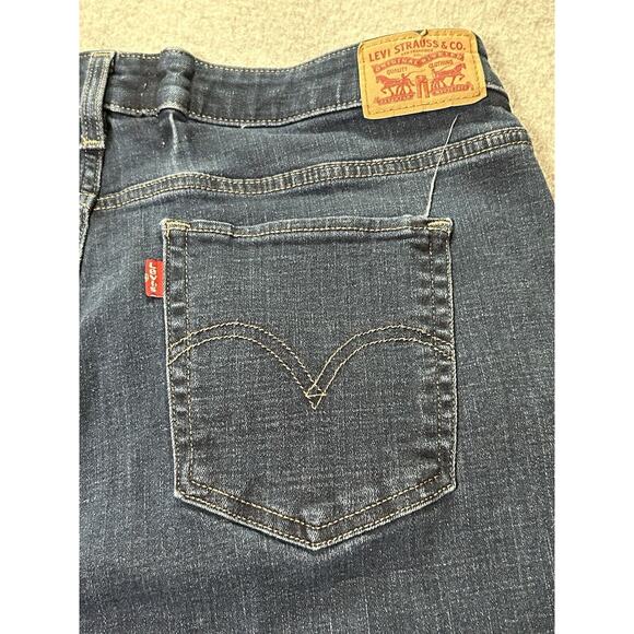 Levis 415 Jeans Womens 18W Waist34 M Classic Boot Cut Stretch Blue Denim - Picture 15 of 16
